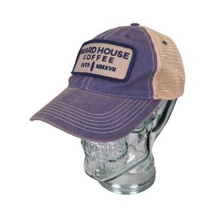 Board House Coffee South California Men's Trucker Hat Snapback Cap Blue x Khaki